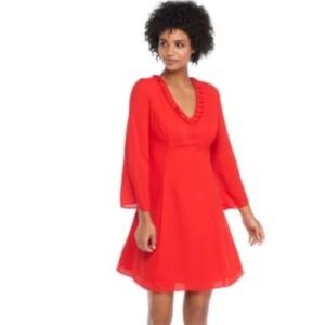 V-Neck Pleat Dress - The Limited size 10